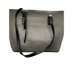 WestBronco Vegan leather Bag Grey Black Shoulder Tote Stud